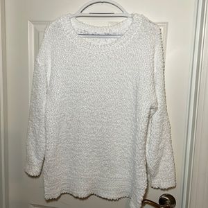 Large white sweater